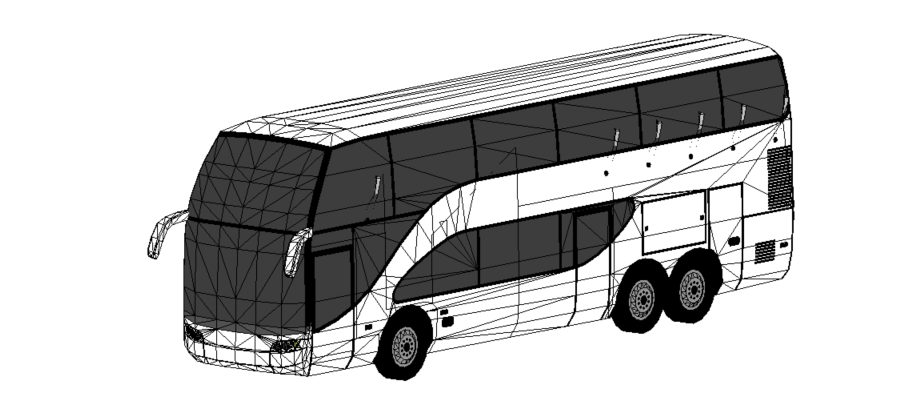 Ônibus branco