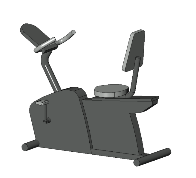 Bicicleta ergométrica horizontal